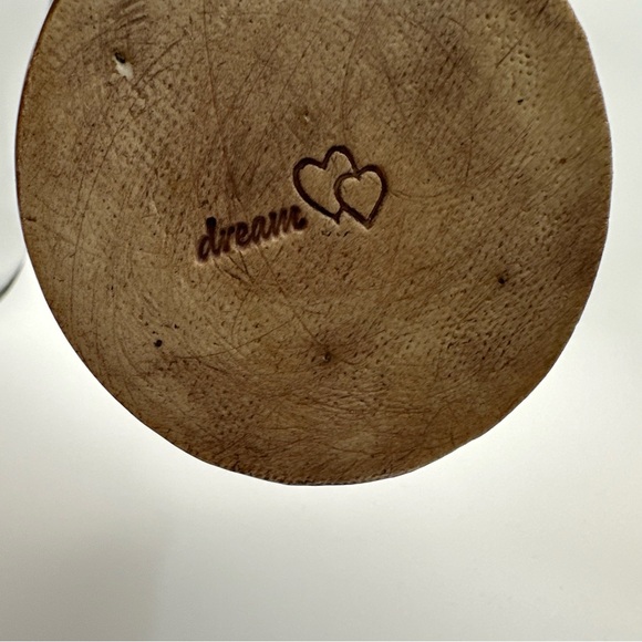 Dream Hand Made Green Glaze Golden Accents Ceramic Mug - Picture 4 of 6